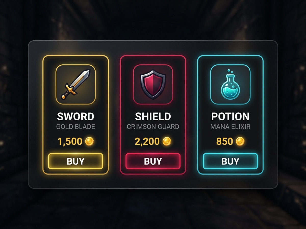 Shop Menus